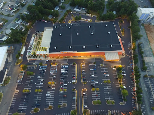 Photo of a commercial asphalt paving parking lot in Central Virginia completed by Pro-Seal & Paving